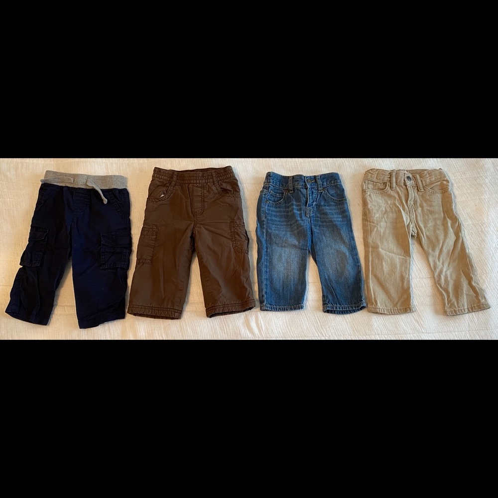 Set of 4 boys 12-18 month pants